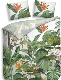 Heckett & Lane Dekbedovertrek Katoen-Satijn - Double Face - Elisa - Lits-Jumeaux (240x220 Cm) - Wit Katoen-satijn - - Heckett Lane - Dekbed-Discounter.nl - 240 x 200/220 cm