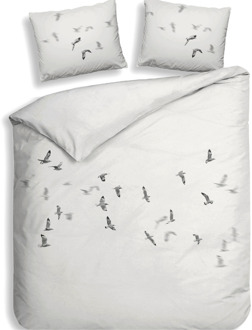 Heckett & Lane Dekbedovertrek Katoen-Satijn - Double Face - Esma - Tweepersoons (200x200 Cm) - Meerkleurig Katoen-satijn - Dieren - Heckett Lane - Dekbed-Discounter.nl - 200 x 200/220 cm