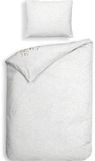Heckett & Lane Dekbedovertrek Katoen-Satijn - Double Face - Jolie - Eenpersoons (140x200 Cm) - Wit Katoen-satijn - Bloemen - Heckett Lane - Dekbed-Discounter.nl - 140 x 200/220 cm