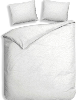 Heckett & Lane Dekbedovertrek Katoen-Satijn - Double Face - Jolie - Lits-Jumeaux XL (260x200 Cm) - Wit Katoen-satijn - Bloemen - Heckett Lane - Dekbed-Discounter.nl - 260 x 200/220 cm