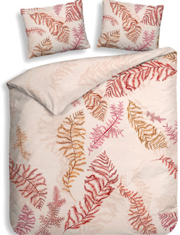 Heckett & Lane Dekbedovertrek Katoen-Satijn - Double Face - Kamea - Lits-Jumeaux (240x220 Cm) - Roze Katoen-satijn - - Heckett Lane - Dekbed-Discounter.nl