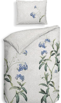 Heckett & Lane Dekbedovertrek Katoen-Satijn - Double Face - Lacie - Eenpersoons (140x200 Cm) - Grijs Katoen-satijn - Bloemen - Heckett Lane - Dekbed-Discounter.nl - 140 x 200/220 cm