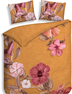 Heckett & Lane Dekbedovertrek Katoen-Satijn - Double Face - Malu - Lits-Jumeaux (240x220 Cm) - Grijs Katoen-satijn - Bloemen - Heckett Lane - Dekbed-Discounter.nl - 240 x 200/220 cm