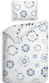 Heckett & Lane Dekbedovertrek Katoen-Satijn - Double Face - Zoe - Eenpersoons (140x200 Cm) - Wit Katoen-satijn - Bloemen - Heckett Lane - Dekbed-Discounter.nl - 140 x 200/220 cm