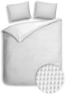 Heckett & Lane Dekbedovertrek Katoen Vafala - Wit - Lits-Jumeaux XL (260x200 Cm) - Wit Katoen - Effen - Heckett Lane - Dekbed-Discounter.nl - 260 x 200/220 cm