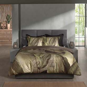 Heckett & Lane Heckett Lane Dekbedovertrek Katoen Twill Bruna - groen 260x200/220cm