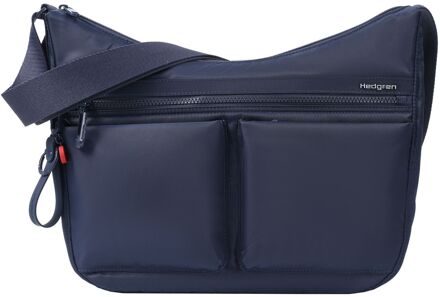 Hedgren Inner City Alex Schoudertas L - met RFID bescherming - total eclipse damestas Blauw - H 27 x B 34.5 x D 10.5 cm