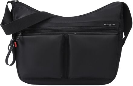 Hedgren Inner City Alex Schoudertas L - met RFID bescherming - zwart damestas - H 27 x B 34.5 x D 10.5 cm