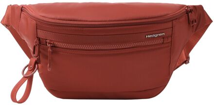Hedgren Inner City Branco sling bagbag - met RFID bescherming - dahlia red damestas heuptas Rood - H 18.5 x B 33 x D 9 cm