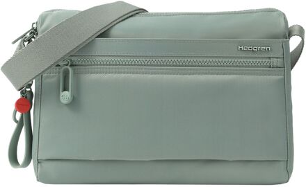 Hedgren Inner City Eye Schoudertas M - met RFID bescherming - green milieu damestas Groen - H 21.5 x B 27.5 x D 10 cm