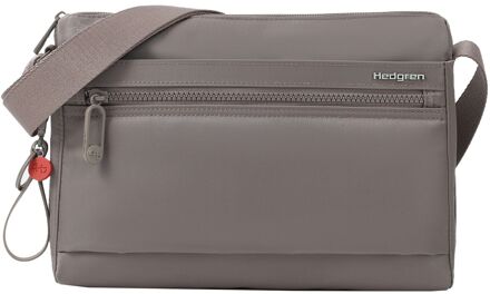 Hedgren Inner City Eye Schoudertas M - met RFID bescherming - sepia damestas Beige - H 21.5 x B 27.5 x D 10 cm