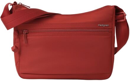 Hedgren Inner City Harper's Shoulderbag S dahlia red damestas Rood - H 19.5 x B 28 x D 3.5 cm
