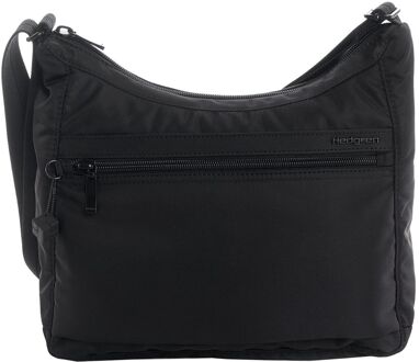 Hedgren Inner City Harpers Schoudertas S black damestas Zwart - H 19.5 x B 28 x D 3.5 cm