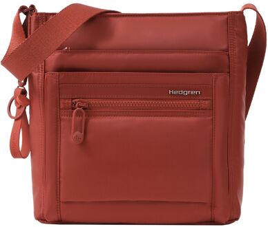 Hedgren Inner City Orva Schoudertas - met RFID bescherming - dahlia red damestas Rood - H 25.5 x B 24 x D 8.5 cm