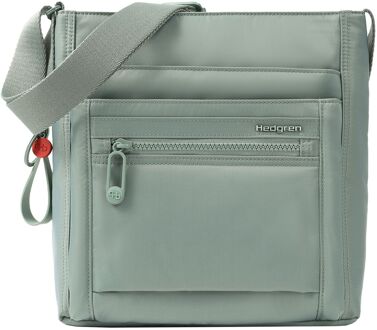 Hedgren Inner City Orva Schoudertas - met RFID bescherming - green milieu damestas Groen - H 25.5 x B 24 x D 8.5 cm