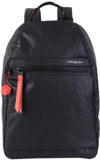 Hedgren Inner City Vogue creased black backpack Zwart - H 30 x B 23 x D 8.5