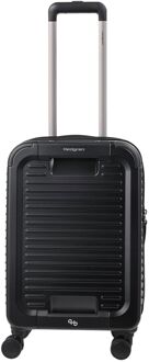 Hedgren Raku Yuno S Handbagage Spinner - 40.4 liter - 55x35x25 cm - zwart hardcase koffer - H 55 x B 35 x D 25 cm