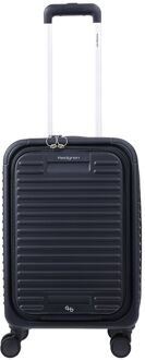 Hedgren Raku Yuno S Handbagage Spinner - met Voorvak - 40.4 liter - 55x35x25 cm - vulcan blue hardcase koffer Blauw - H 55 x B 35 x D 25 cm