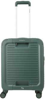 Hedgren Raku Yuno XS Handbagage Spinner - 38.2 liter - 55x40x20 cm - duck green hardcase koffer Groen - H 55 x B 40 x D 20 cm