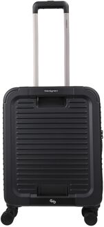Hedgren Raku Yuno XS Handbagage Spinner - 38.2 liter - 55x40x20 cm - zwart hardcase koffer - H 55 x B 40 x D 20 cm