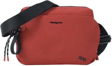 Hedgren String Kosho Shoulderbag dahlia red damestas Rood - H 18.5 x B 22 x D 9.5 cm