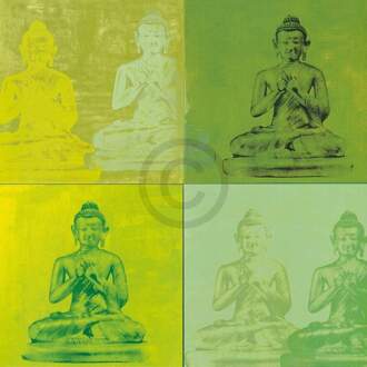 Hedy Klineman - Temple I Kunstdruk 61x61cm