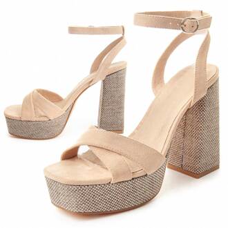Heel Sandal Festsand8 In Beige