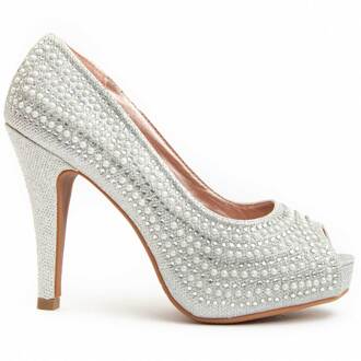 Heel Schoen Unne4 In Zilver