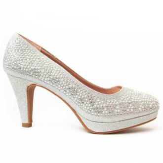 Heel Schoen Unne55 in Zilver