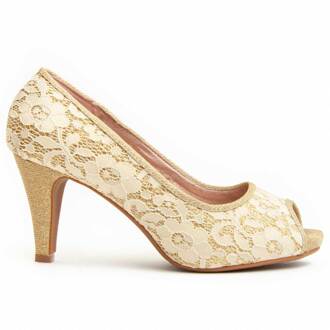 Heel Shoe Unne9 in Goud - EU 36