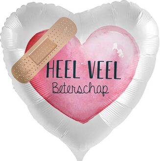 heel veel beterschap pleister roze