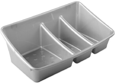 Hega hogar Aanrecht sorteerbak voor sponjes en doekjes - grijs - kunststof - 23 x 13 x 8 cm