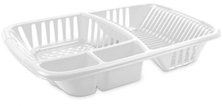 Hega hogar Afwas afdruiprek wit 52 x 33 x 9 cm