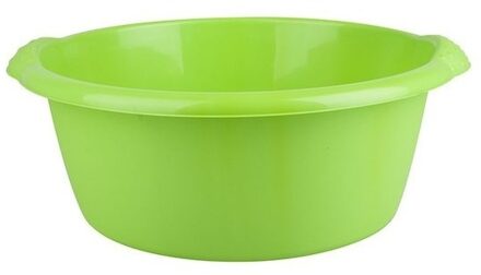 Hega hogar Afwas teiltje - rond - 10 liter - groen - D38 x H16 cm - Kunststof - Schoonmaak