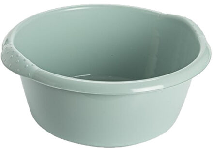 Hega hogar Afwas teiltje - rond - 20 liter - mintgroen - D47 x H19 cm - Kunststof - Schoonmaak