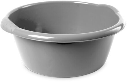 Hega hogar Afwasteil - 10L - rond - zilver - 38 x 16 cm - afwasbak