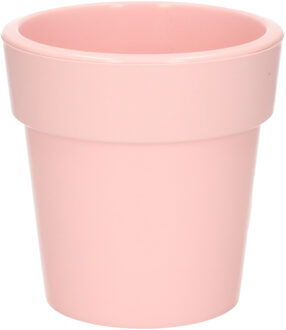 Hega hogar Basic Plantenpot/bloempot Kunststof Dia 25 Cm/hoogte 25 Cm Lichtroze - Plantenpotten