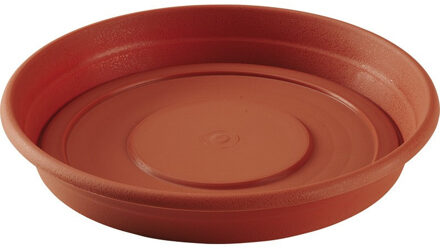 Hega hogar Bloempot/plantenpot onderschaal - D35 cm - terra cotta kleur - kunststof