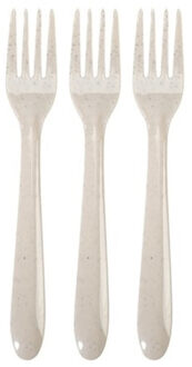 Hega hogar Camping/bbq gourmet bestek 24x stuks vorken bio/eco verantwoord