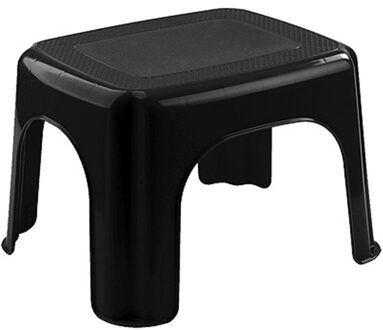 Hega hogar Caravan of camper trapje / opstapje - kunststof - zwart - 27 x 32 x 21 cm - verhoger 1 trede