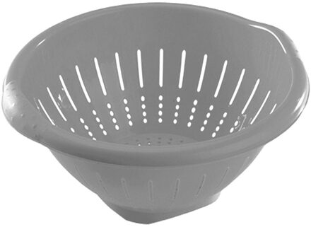 Hega hogar keuken vergiet - zeef - in het grijs - 30 x 14 cm - met rand - kunststof