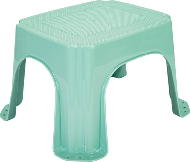 Hega hogar Keukenkrukje/opstapje - mintgroen - kunststof - L27 x B23 x H21 - anti-slip