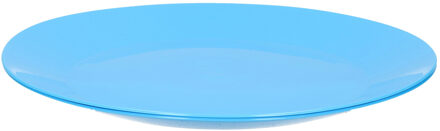 Hega hogar Ontbijt/diner bordjes - 2x - blauw - 26 cm - hard kunststof