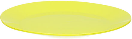 Hega hogar Ontbijt/diner bordjes - 2x - groen - 26 cm - hard kunststof