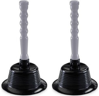 Hega hogar Ontstopper - 2x - plopper - gootsteen/toilet - 15 x 27 cm