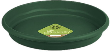 Hega hogar Opvangbord - groen - kunststof - D29 cm - onderschaal/opvangbord