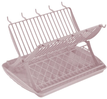 Hega hogar Oud roze afdruiprek 2-laags met lekbak 43 x 32 x 25 cm