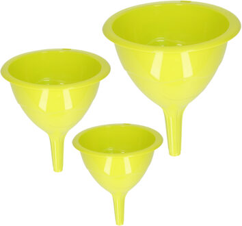 Hega hogar Trechters Set Groot Groen 3-delig - 11/13/16 Cm Doorsnede - Trechters