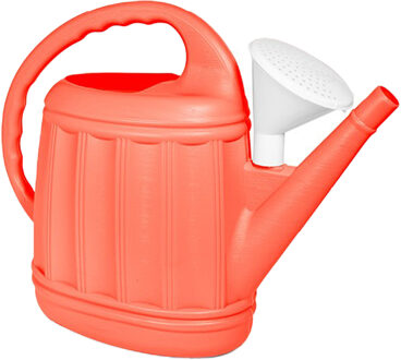 Hega hogar Tuinplanten Gieter Eureka - kunststof - steenrood - voor buiten - met broeskop - 12 Liter - Gieters