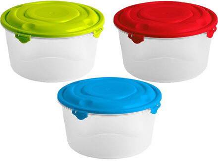 Hega hogar Vershoudbakjes van 0,75 liter - 12x stuks - transparant - kunststof - Luchtdicht - kleine bakjes